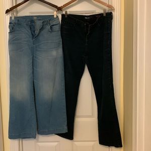 Jeans-1 bootcut (style & co(macys)1 boyfriend/wide leg (old navy)
